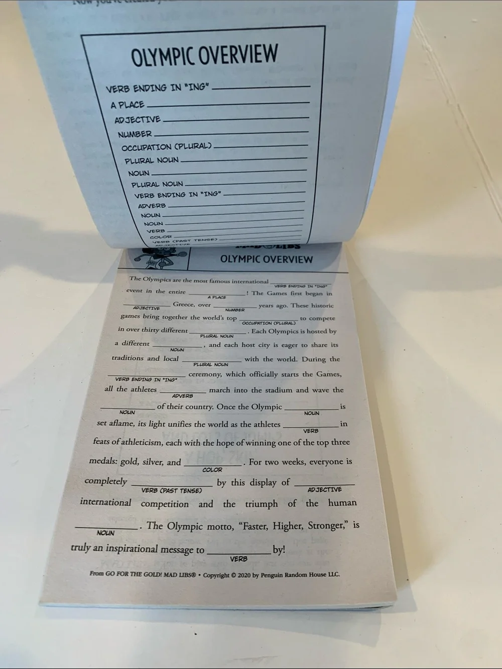Mad Libs 